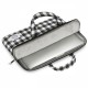 e-Vitta Chequered maletines para portátil 35,6 cm (14") Funda Negro, Blanco