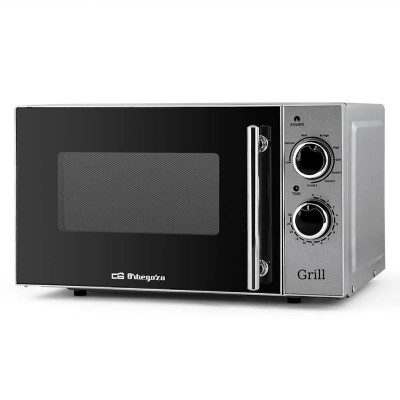 Microondas Orbegozo MIG2550/ 700W/ Capacidad 20L/ Función Grill/ Plata