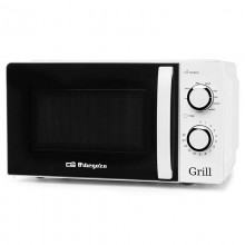 Microondas Orbegozo MIG2130/ 700W/ Capacidad 20L/ Función Grill/ Blanco