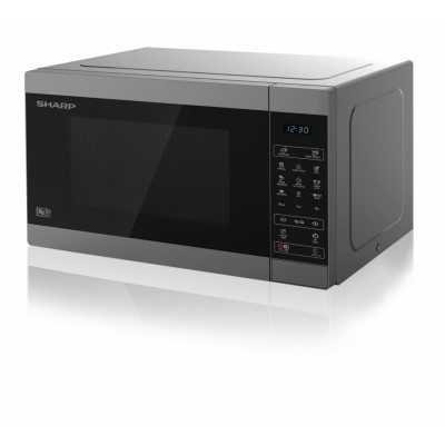 Sharp Home Appliances YC-MG51E-S microondas Sobre superficie Microondas combinado 25 L 900 W Metálico