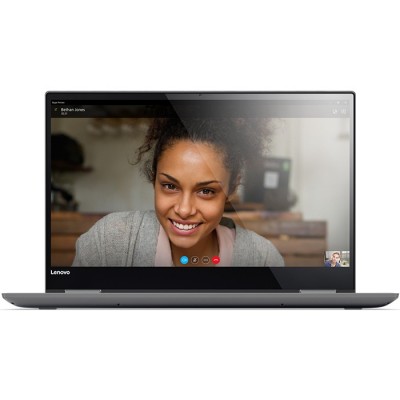 Lenovo Yoga 720-15IKB 2.8GHz i7-7700HQ 15.6" 1920 x 1080Pixeles Pantalla táctil Gris Híbrido