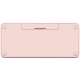 Logitech K380 teclado Bluetooth QZERTY Español Rosa