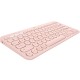 Logitech K380 teclado Bluetooth QZERTY Español Rosa