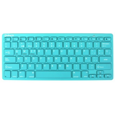 SilverHT Teclado Wireless Inalámbrico Colors edition Turquesa