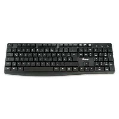 Equip 245211 teclado USB QWERTY Español Negro