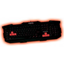 Approx appWRATH teclado USB QWERTY Negro, Rojo