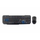 3GO COMBODRILE teclado USB QZERTY Español Negro, Azul