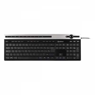 UNYKAch A 2930 teclado USB QWERTY Negro, Plata