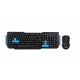 3GO COMBODRILEW2 teclado RF inalámbrico QWERTY Español Negro, Azul
