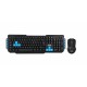 3GO COMBODRILEW2 teclado RF inalámbrico QWERTY Español Negro, Azul