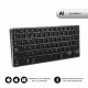 SUBBLIM Teclado Wireless Bluetooth Aluminio Advance Compact Grey