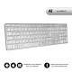 SUBBLIM Teclado Wireless Bluetooth Aluminio Advance Extended Silver