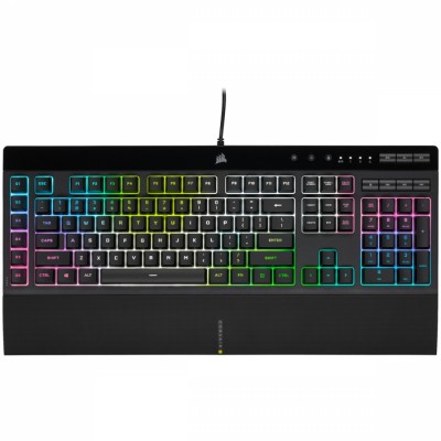 Corsair K55 RGB PRO XT teclado USB QWERTY Español Negro
