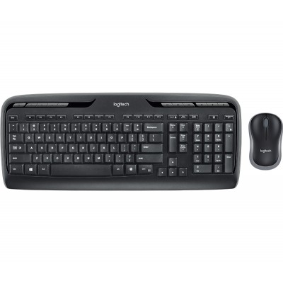 Logitech MK330 teclado RF inalámbrico QWERTY Español Negro, Gris