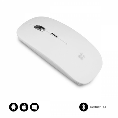 SUBBLIM RATON OPTICO WIRELESS BLUETOOTH BT MOUSE FLAT WHITE