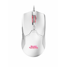 Mars Gaming MMVW Ratón Blanco mano derecha USB Óptico 10000DPI