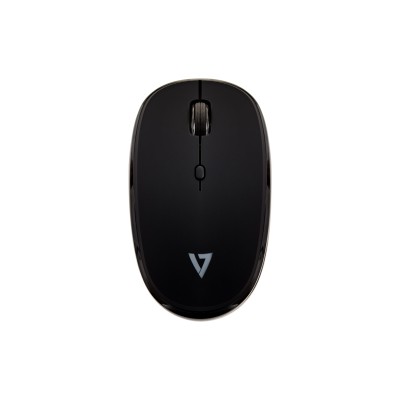 V7 Ratón Bluetooth silencioso de 4 botones con DPI ajustables MW550BT - Negro