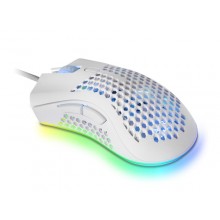 Mars Gaming MMEXW, Ratón Gaming RGB Ultraligero Blanco