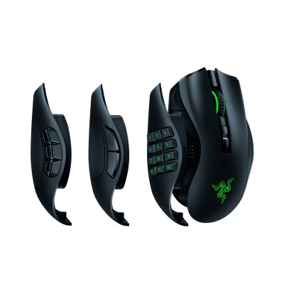 Razer Naga Pro ratón mano derecha RF inalámbrico Óptico 20000 DPI