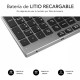 SUBBLIM Teclado Wireless Bluetooth Aluminio Advance Extended Grey