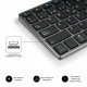 SUBBLIM Teclado Wireless Bluetooth Aluminio Advance Extended Grey