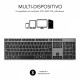 SUBBLIM Teclado Wireless Bluetooth Aluminio Advance Extended Grey