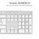 SUBBLIM Teclado Wireless Bluetooth Aluminio Advance Extended Silver