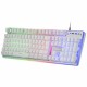 Mars Gaming MCPXWES Combo Teclado+Ratón+Alfombrilla Blanco ES