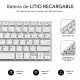 SUBBLIM Teclado Wireless Bluetooth Aluminio Advance Compact Silver