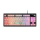 Mars Gaming MKAXPES teclado USB Español Negro, Rosa