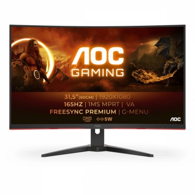 AOC G2 C32G2AE/BK LED display 80 cm (31.5") 1920 x 1080 Pixeles Full HD Negro, Rojo