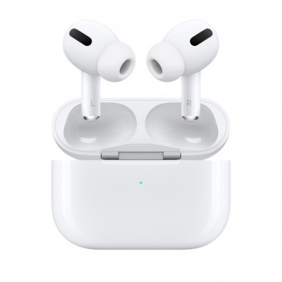 Auriculares de botón Apple Airpods Pro con estuche de carga inalámbrica