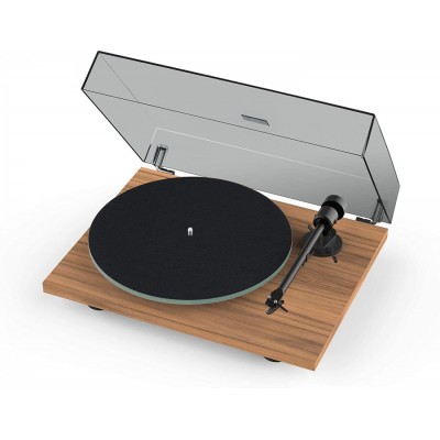 Pro-Ject Tocadiscos Pro-Ject T1 Nogal manual con brazo de aluminio de 8,6''