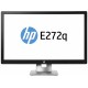 HP EliteDisplay E272q 27" Wide Quad HD IPS Mate Negro, Plata pantalla para PC