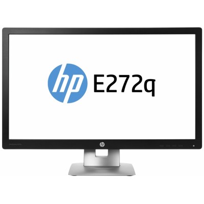 HP EliteDisplay E272q 27" Wide Quad HD IPS Mate Negro, Plata pantalla para PC