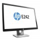 HP EliteDisplay E242 24" Full HD IPS Mate Negro, Plata pantalla para PC