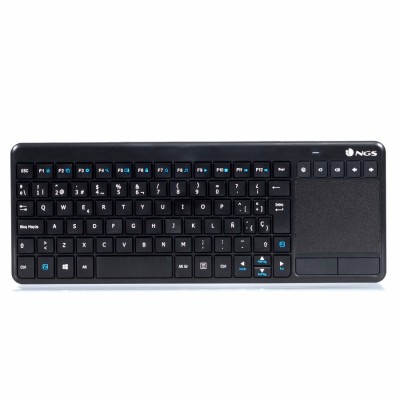 Teclado NGS TV Warrior teclado RF inalámbrico QWERTY Negro