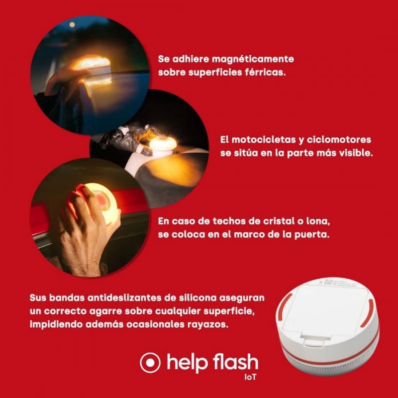 Help Flash IoT - Luz de Emergencia Homologada DGT 