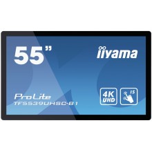 iiyama ProLite TF5539UHSC-B1AG pantalla para PC 139,7 cm (55") 3840 x 2160 Pixeles 4K Ultra HD LED Pantalla táctil Multi-usu