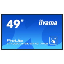 iiyama ProLite TF4939UHSC-B1AG pantalla para PC 124,5 cm (49") 3840 x 2160 Pixeles 4K Ultra HD LED Pantalla táctil Multi-usu