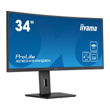 iiyama ProLite XCB3494WQSN-B5 LED display 86,4 cm (34") 3440 x 1440 Pixeles UltraWide Quad HD Negro