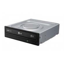 LG GH24NSB0 Interno DVD Super Multi DL Negro, Plata unidad de disco óptico