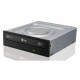 LG GH24NSB0 Interno DVD Super Multi DL Negro, Plata unidad de disco óptico
