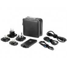 HP 65W Smart Travel AC Adapter Auto 65W Negro adaptador e inversor de corriente