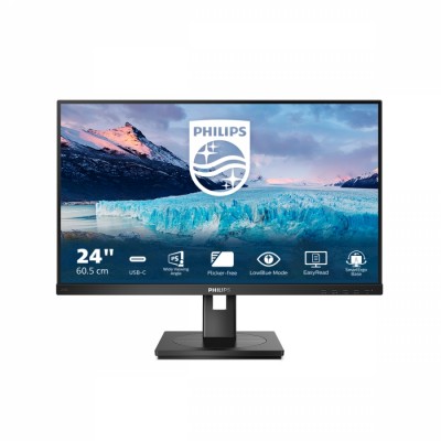 Philips S Line 243S1/00 pantalla para PC 60,5 cm (23.8") 1920 x 1080 Pixeles Full HD LCD Negro