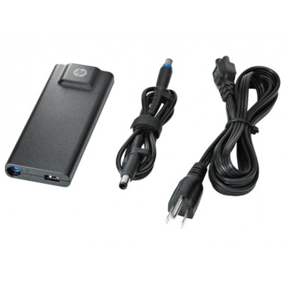 HP 90W Slim Adapter Interior 90W Negro adaptador e inversor de corriente