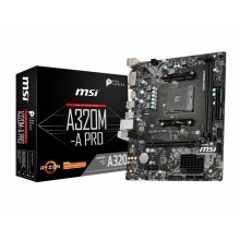 MSI A320M-A PRO placa base AMD A320 Zócalo AM4 micro ATX