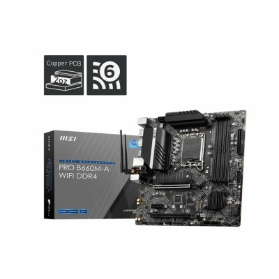MSI PRO B660M-A WIFI DDR4 placa base Intel B660 LGA 1700 micro ATX
