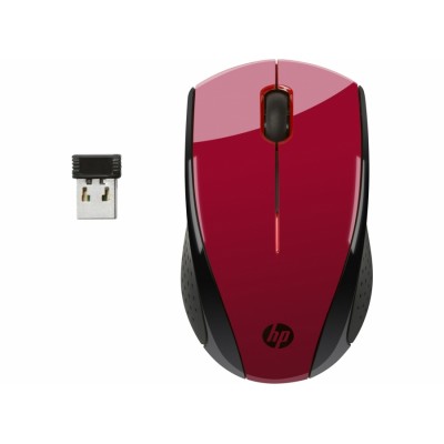 Ratón HP X3000 Sunset Red RF inalámbrico Óptico 1200DPI Ambidextro Rojo ratón