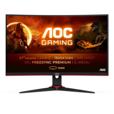 AOC G2 C27G2ZE/BK pantalla para PC 68,6 cm (27") 1920 x 1080 Pixeles Full HD LED Negro, Rojo